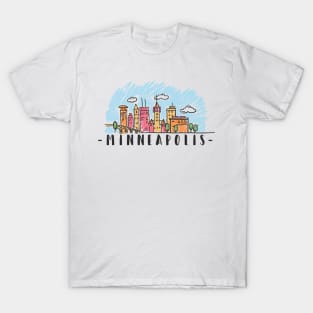 Minneapolis USA Skyline T-Shirt